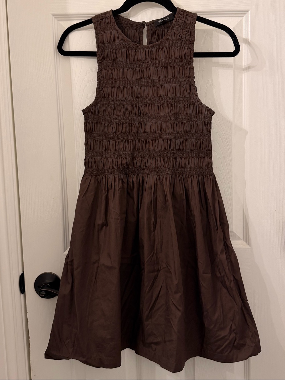 Madewell The Melody Smocked Mini Dress